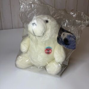 Vintage Coca Cola Plush Bear 7 Inch 1993 SEALED IN ORIGINAL BAG